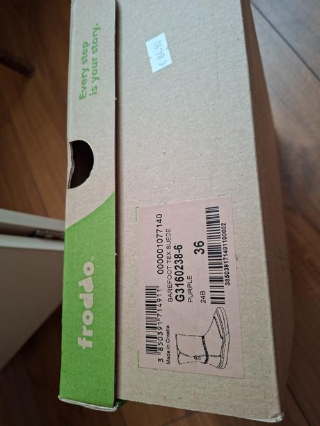 Barefoot čižmy  froddo  tex suede purple, froddo,36
