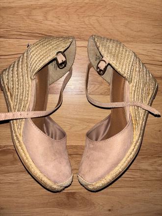 Pudrove sandále h&m 37, h&m,37