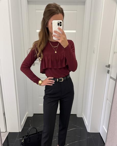 Zara blúzka s volánom, zara,m