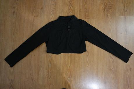 Čierne bolerko, fishbone,m