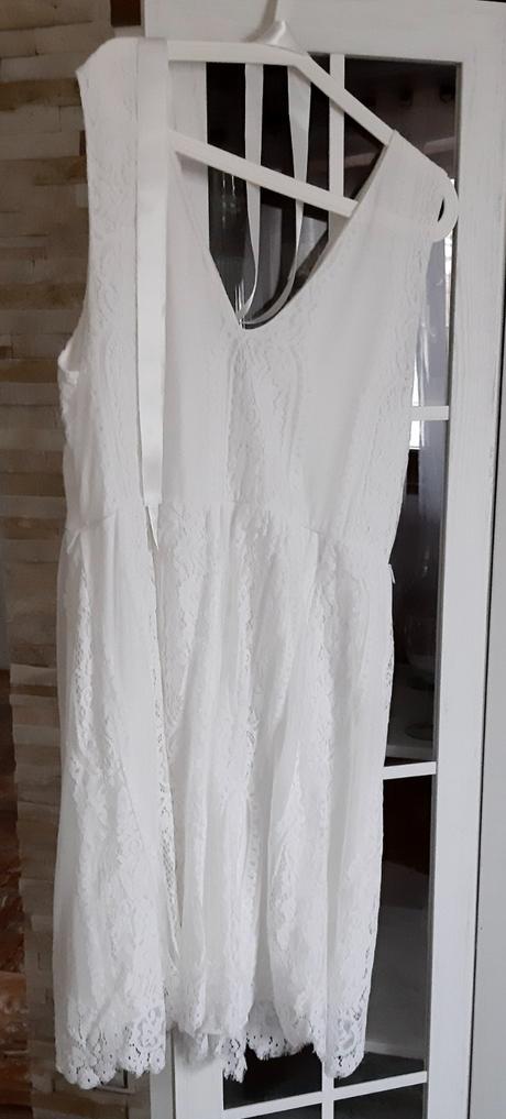 Spoločenské  šaty vel. 48  ecru, bonprix,xl