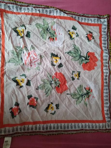 Bavlnena jarná šatka na krk, h&m