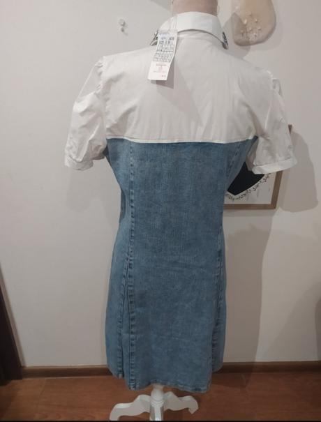 Luxusné riflové šaty, m