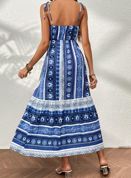 Letno maxi saty modre, m / s