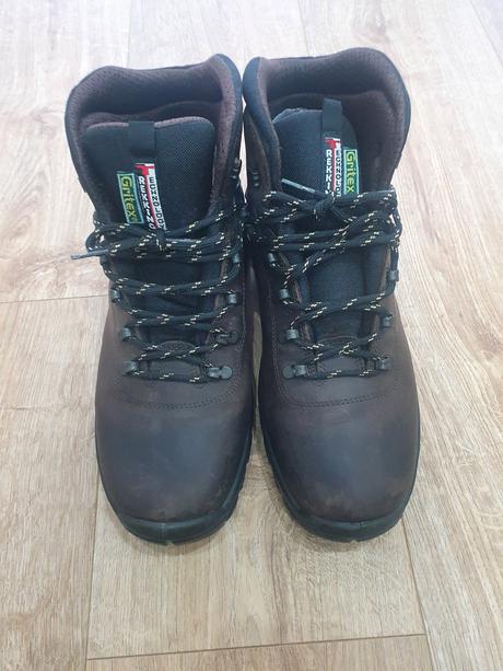 Pánske kožené turisktické topanky, 45