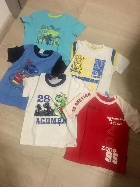 5ks tricka s kratkym rukavom, 98