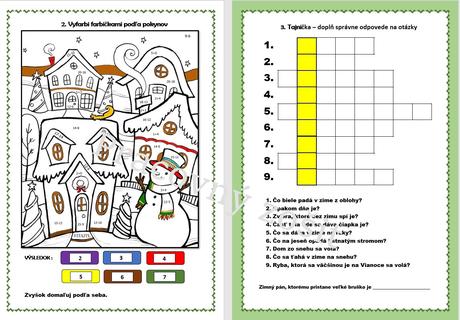 Pracovný zošit - adventný "kalendár", 