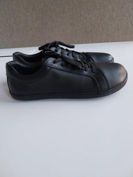 Shapen barefoot tenisky feelin uni black leather, 46