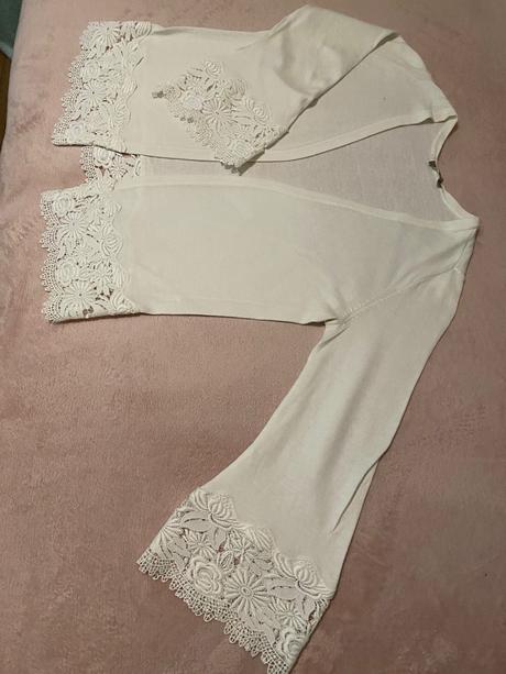 Svetrik s cipkou, orsay,s