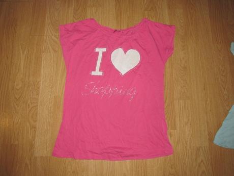 Ružové tričko zo srdiečkom v. m, terranova,m