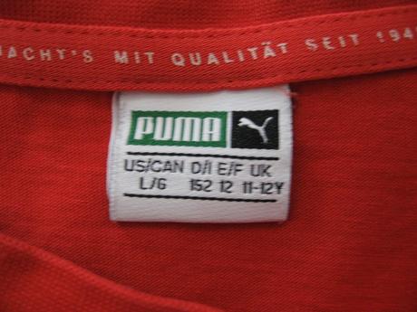 2x tričko puma, veľkost 152 a s, puma,152