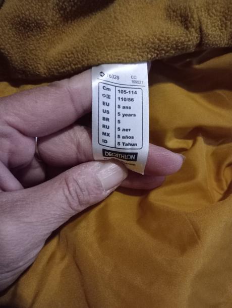 Detská vesta, decathlon,110
