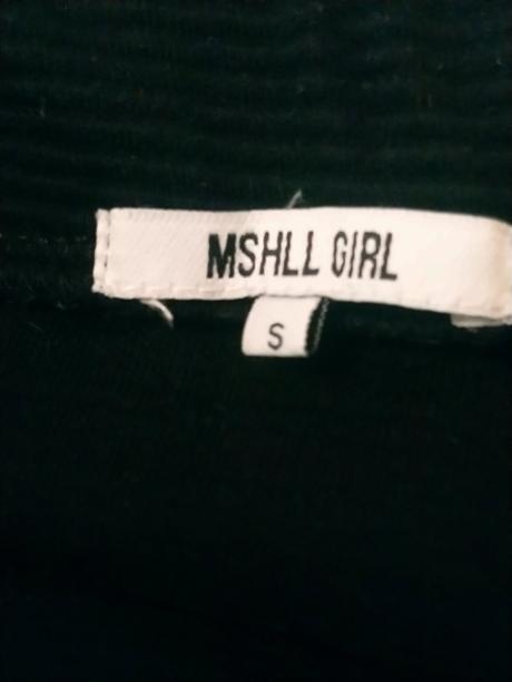 Dámska čierna vrúbkovaná sukňa, mshhl, s, s