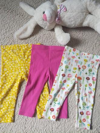3x legínky ,3x tričká, tu,68