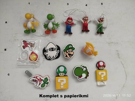 Kinder barbie, mario, natoons, marvel,
