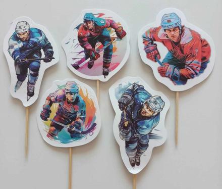 Tortový zápich hokej (15ks) - skladom, nv-5, 