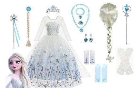 Šaty kostým elza frozen ľadové kráľovstvo nový, 