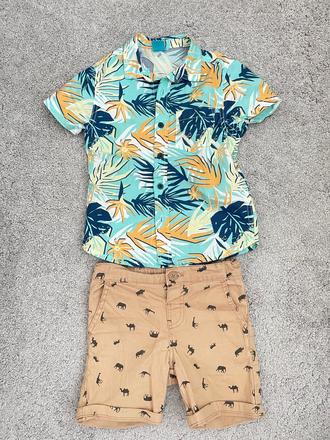 Letná košeľa + kraťasy, pepco,110