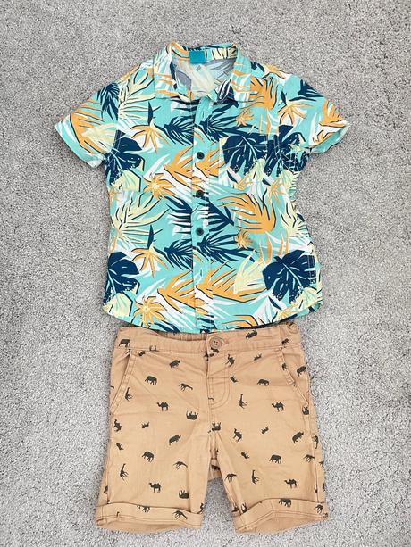 Letná košeľa + kraťasy, pepco,110