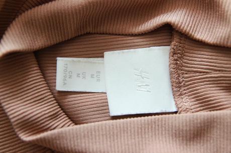 Hnedý body top, h&m, m, h&m,m