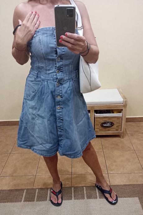 Riflové šaty, only,m