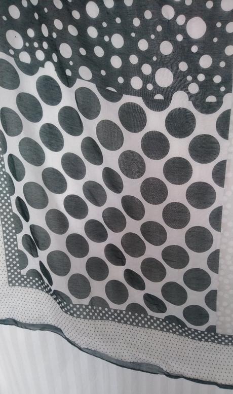 Dámska tenká velká bodkovaná šatka, h&m, h&m