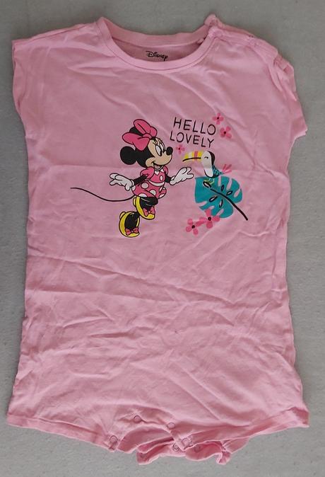 Opalovačky/letný overal/pyžamko minnie 92, fox & bunny,92