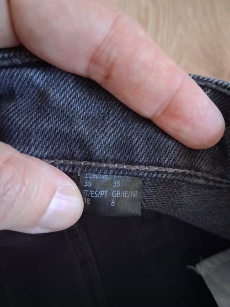 Tmavošedá riflová sukňa, esmara,38