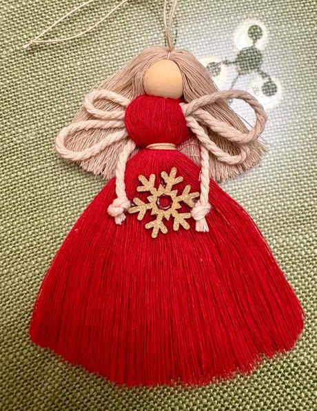 Macramé ozdoby anjeli, 