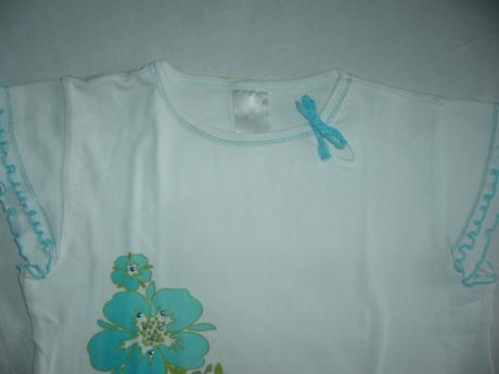 Tričko s kvetinkami, 128