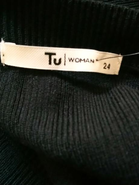 Dámsky čierny pulóvrikový top, tu woman, xxl