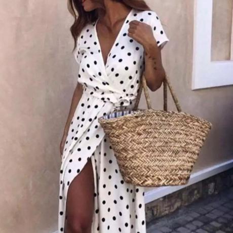 Šaty bodkované poštovné  u mňa neplatíš, l / m / s / xl