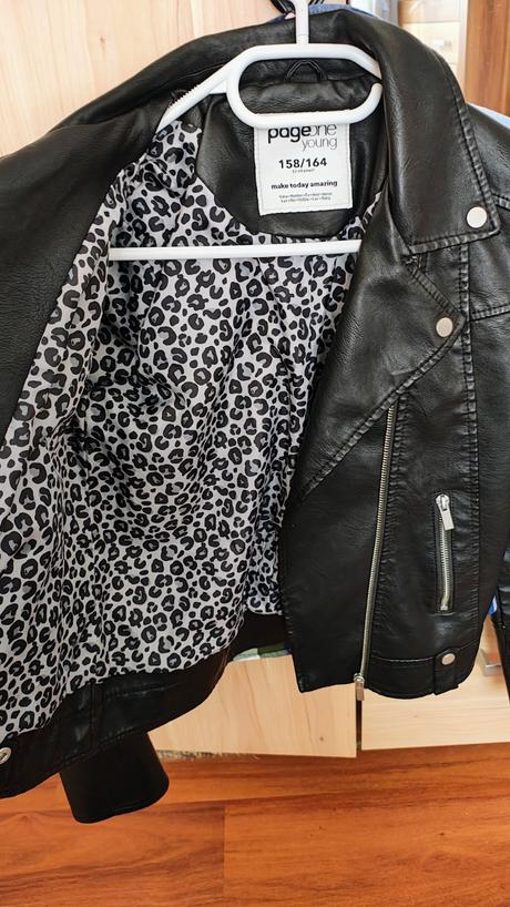 Koženkový kabát, takko,164