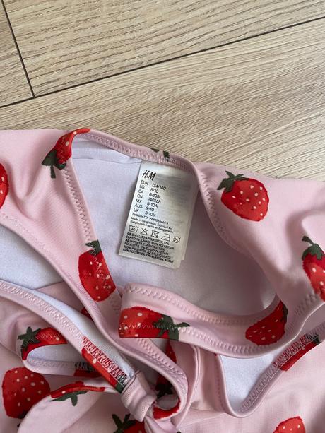 Jahodkove plavky jednodielne zn. h&m, h&m,134