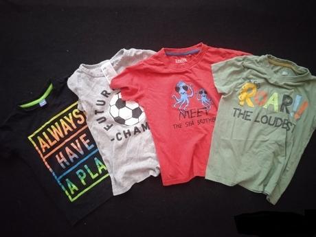 4x tričko 110-116, 110