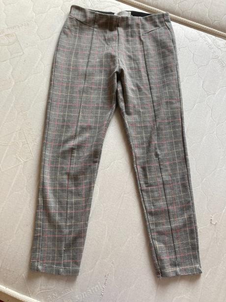 Zara teplé kockovaná jegginsy, zara,152