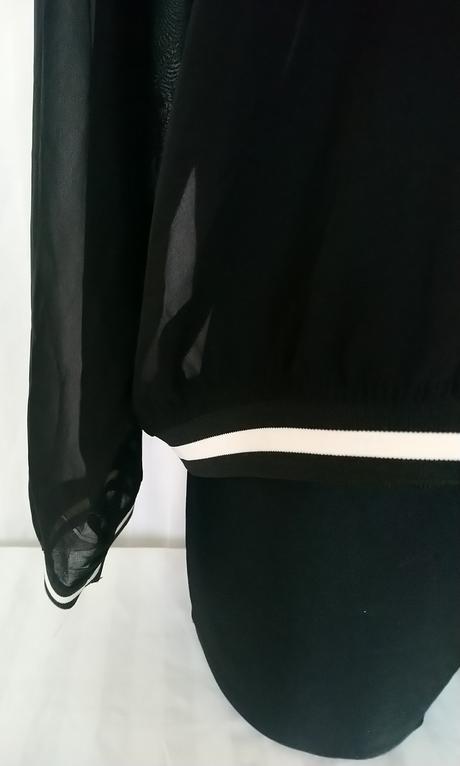 Dámska čierna priesvitná mikina, zara, l/xl, zara,l