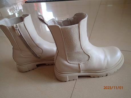 Béžové zimné čižmy, nelli blu,33