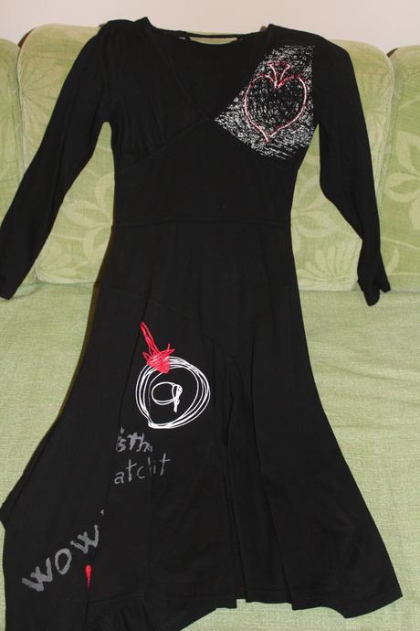 Extravagantné asymetrické šaty 36/38, desigual,s