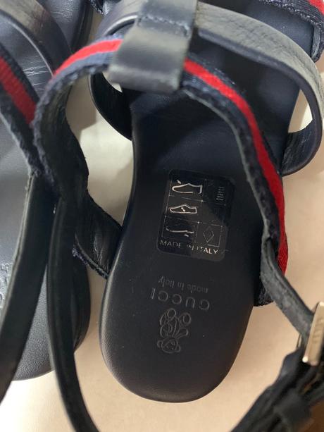 Gucci unisex detske kožené sandálky veľkosť 24, 24