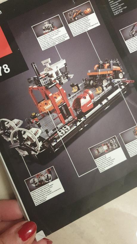 Skladačka  kópia  lega technic 42076  - vznášadlo, 