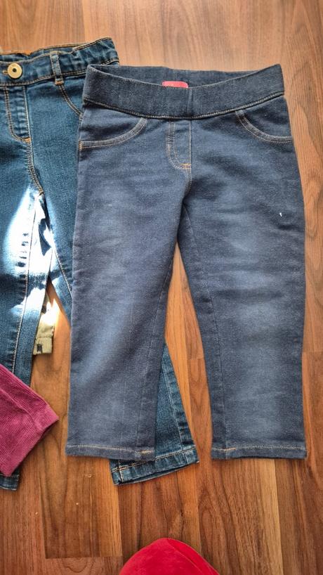 2x rifle a 2x nohavice pre dievčatko, h&m,92