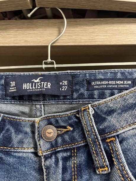 Mom jeans, pas 67 cm, hollister,s