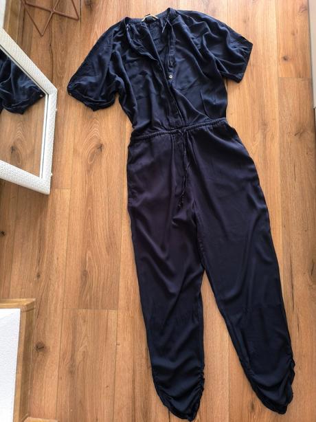 Tmavomodrý overal h&m, h&m,s