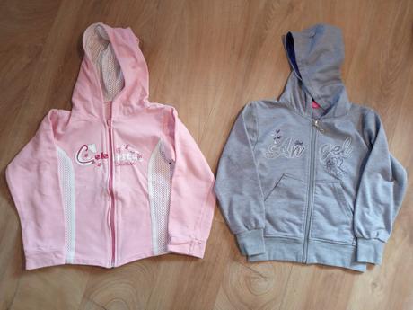 2xmikiny s kapucnou+2x leginky 122/128, 122