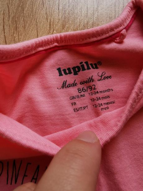 Tričko s ovocím 86/92, lupilu,92