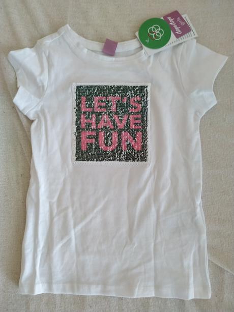 Krásne tričko s meniacimi sa flitrami, dopodopo,104