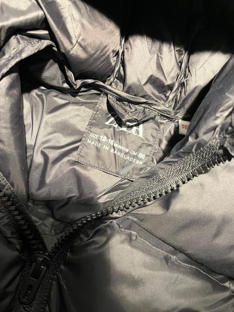 Zara bunda čierna v.86, zara,86