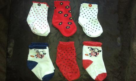 Ponožky 74/80  6 párov, 20