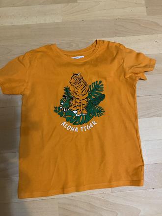 Tričko pomarančové, fox & bunny,140